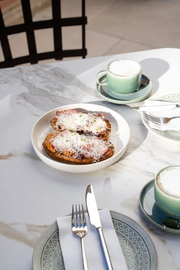 A plate of pastries