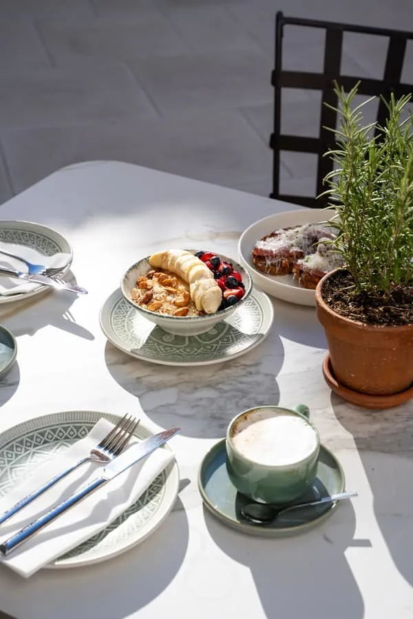 Granola and coffee