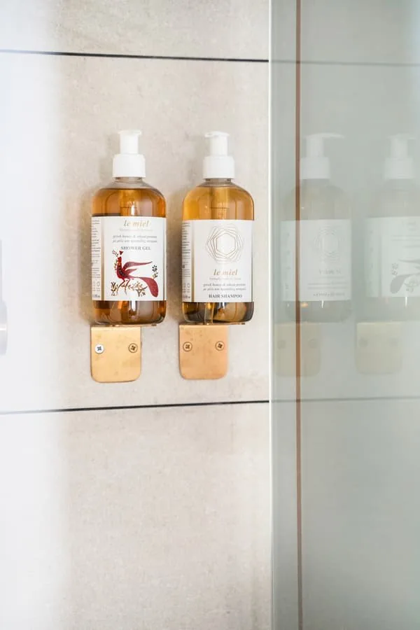 Care products in the bathroom